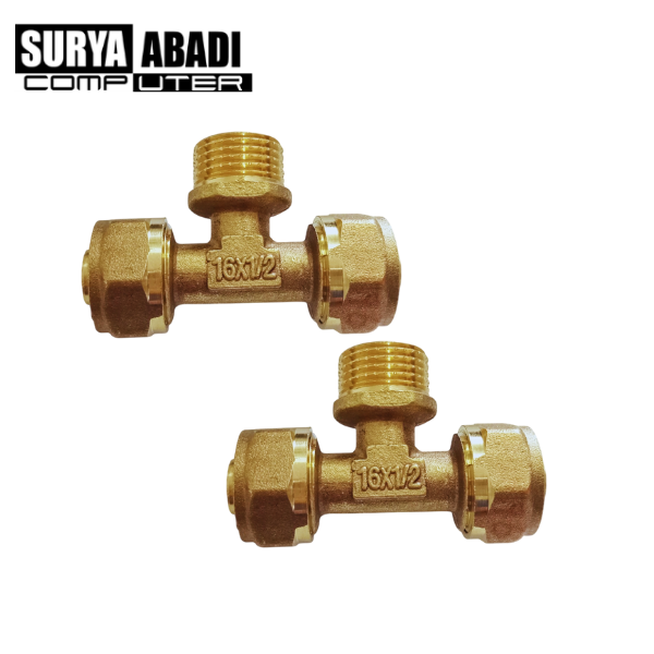 Sambungan Pipa Homeneeds Tee Drat 1216
