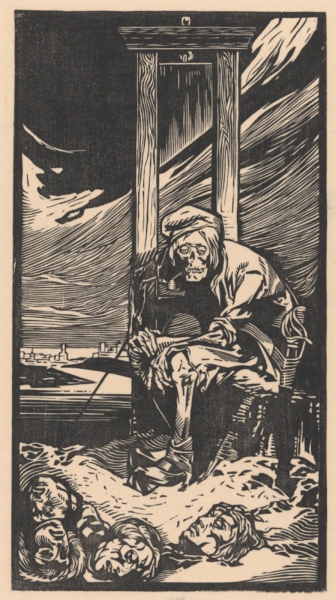 De Dood bij de guillotine