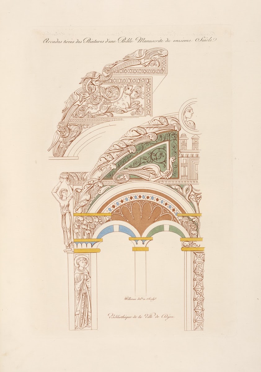 Arcades tirées de peintures dune bible manuscrite du onzième siècle 1839