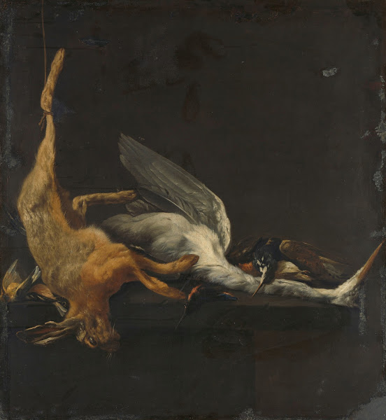 Still Life with Hare Heron and other Birds 1630   1652