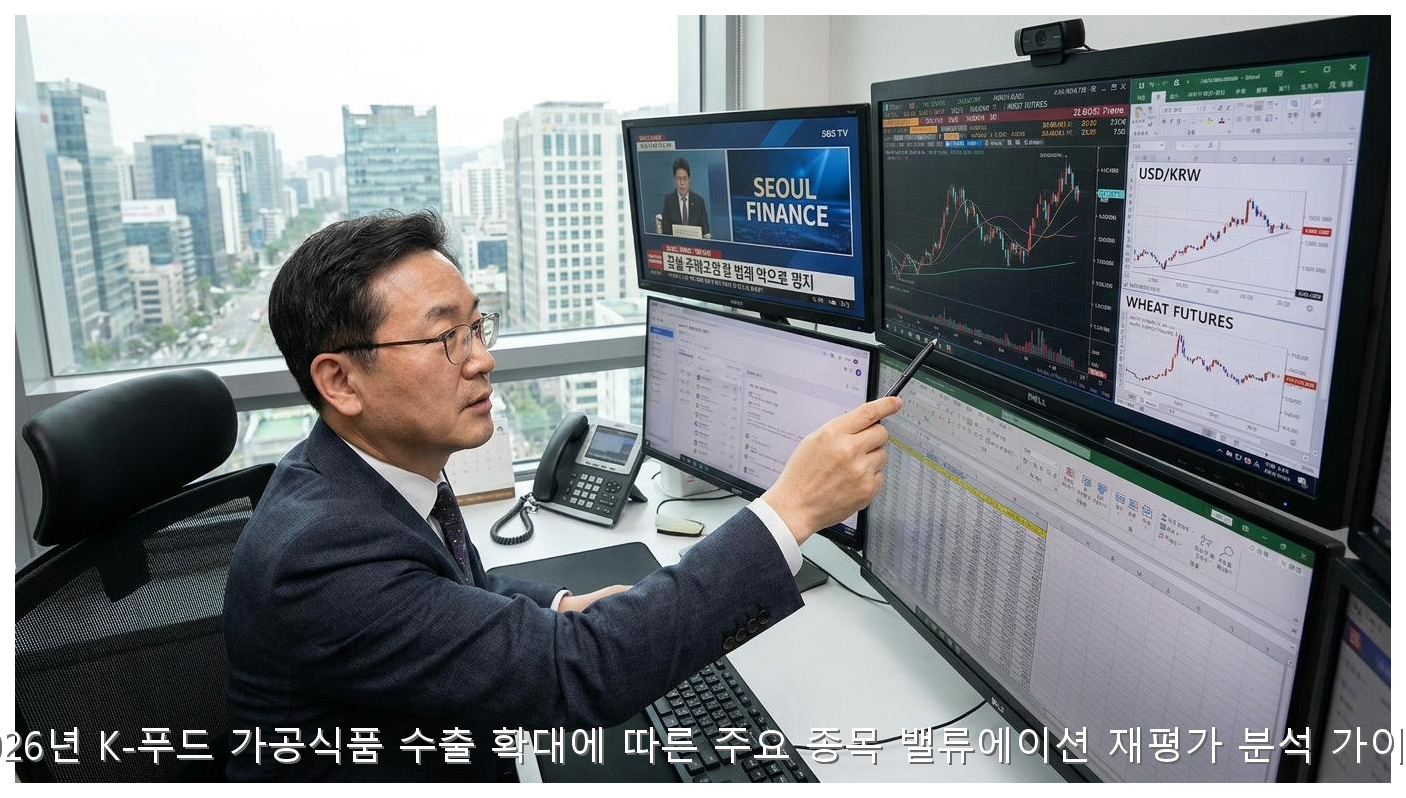 2026년 K-푸드 가공식품 수출 확대에 따른 주요 종목 밸류에이션 재평가 분석 가이드 핵심 안내 및 분석 인포그래픽 (7)