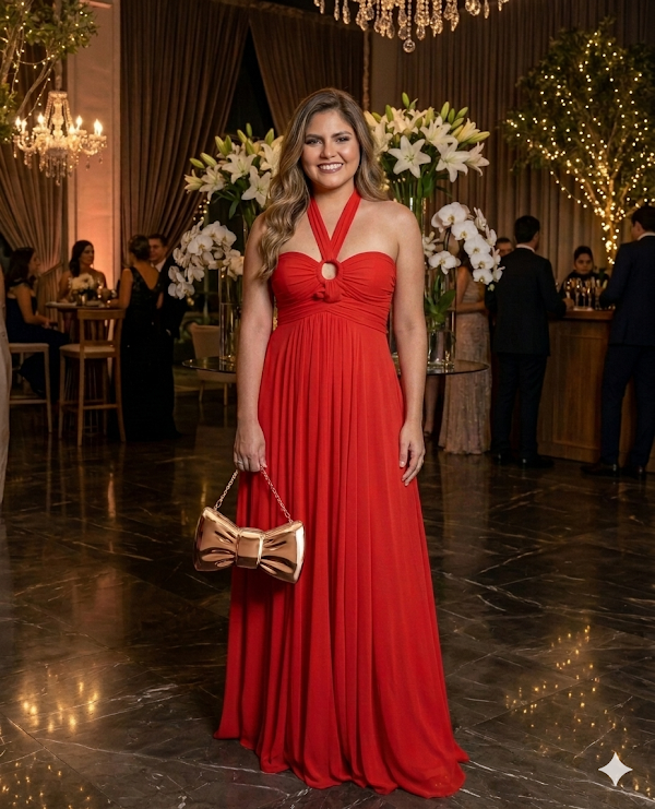 Vestido Largo Rojo