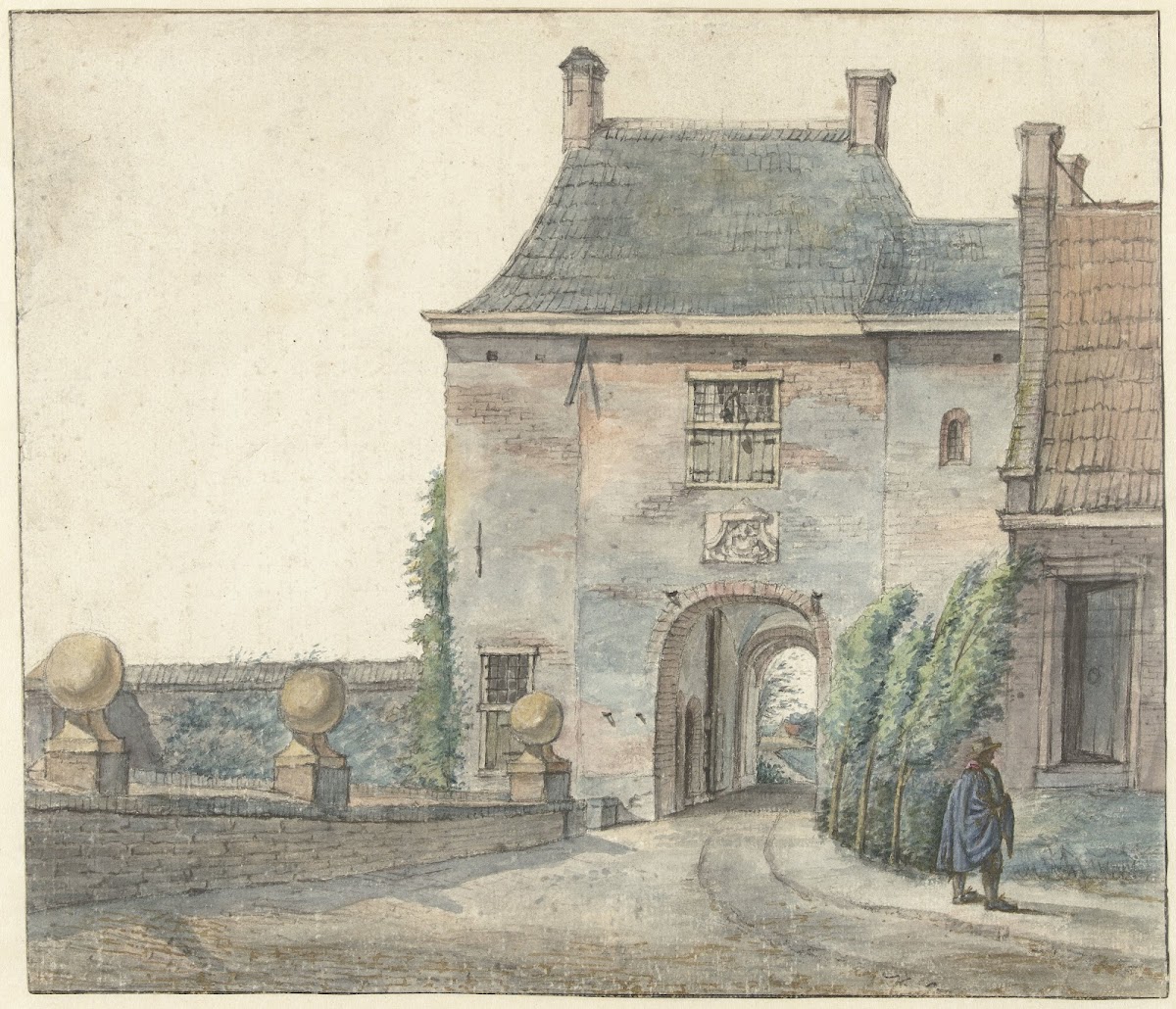 De poort van het kasteel van Heemstede 1813