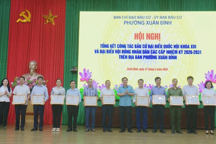 Phường Xuân Đỉnh tổng kết công tác tổ chức bầu cử - Đài Phát thanh và truyền hình Hà Nội