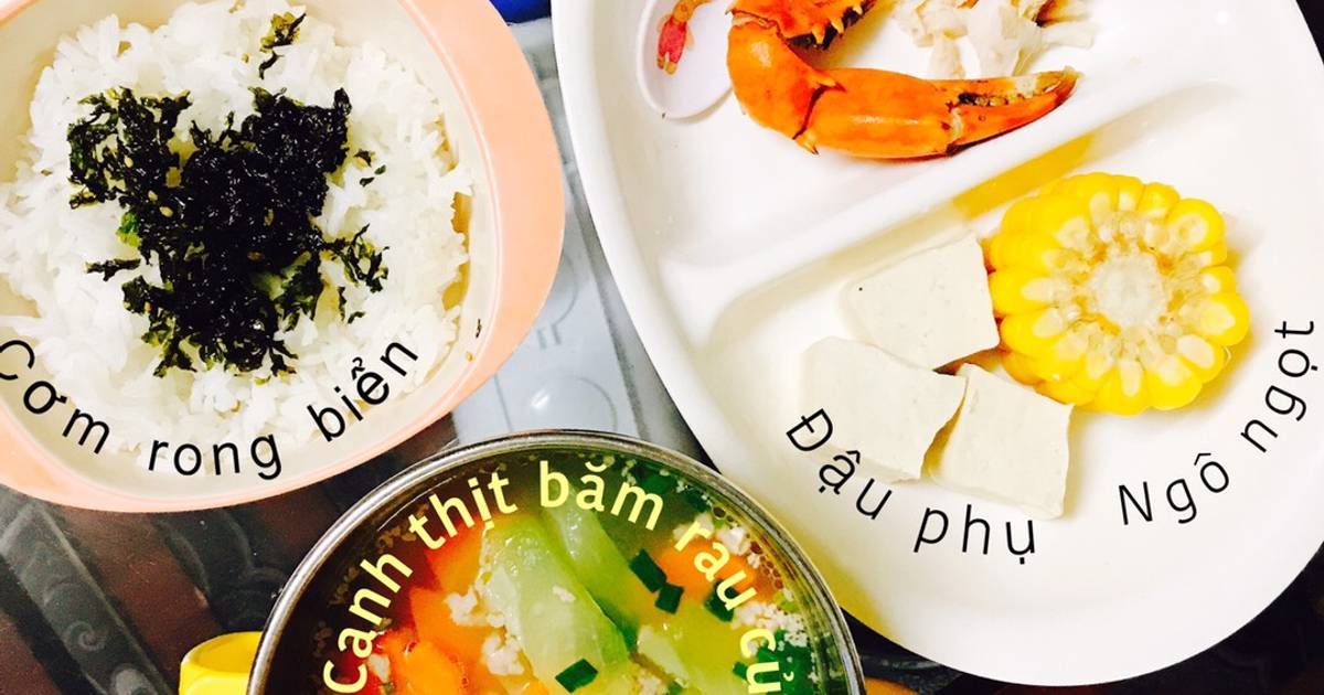Bữa ăn dặm cho con 🥰 10.08.2019