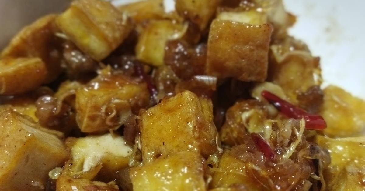 Đậu phụ sốt sả ớt
