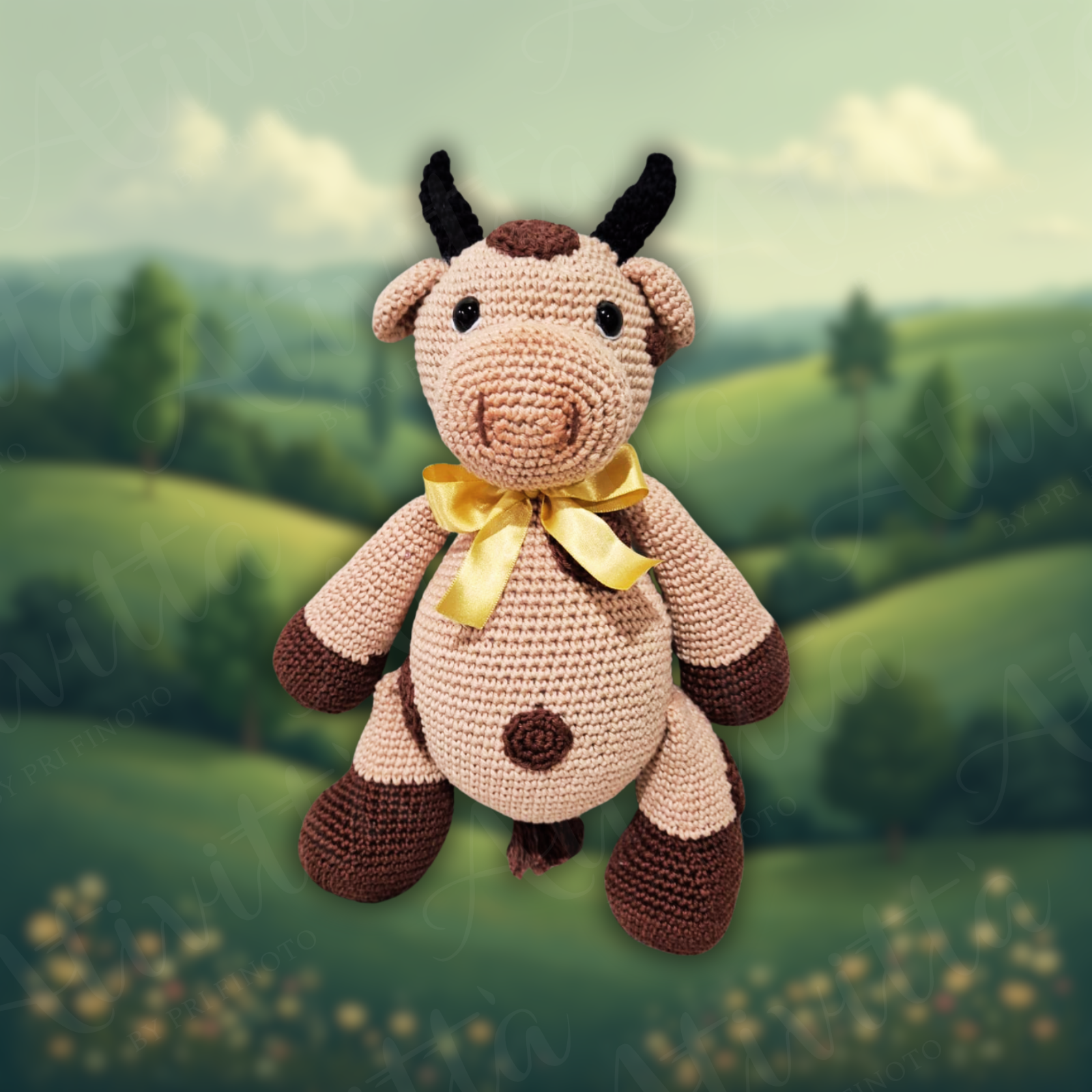 Vaquinha Mimosa em Crochê