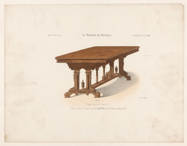 Table carrée Henri II 1832   1904