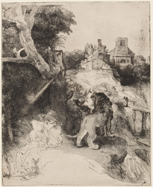 St Jerome in an Italian Landscape 1635