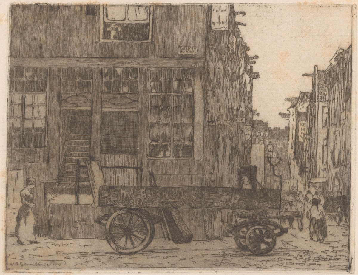 Zwanenburgwal in Amsterdam 1911