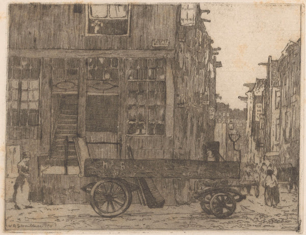 Zwanenburgwal in Amsterdam 1911