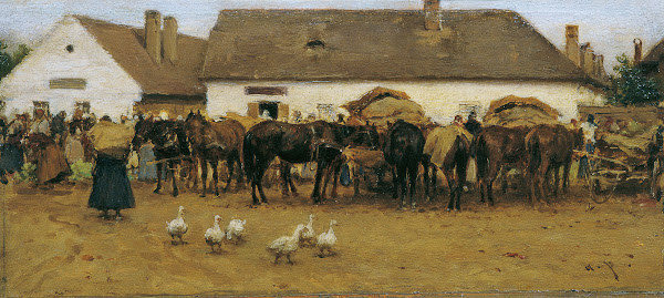 Markt in Szolnok 1870 1880