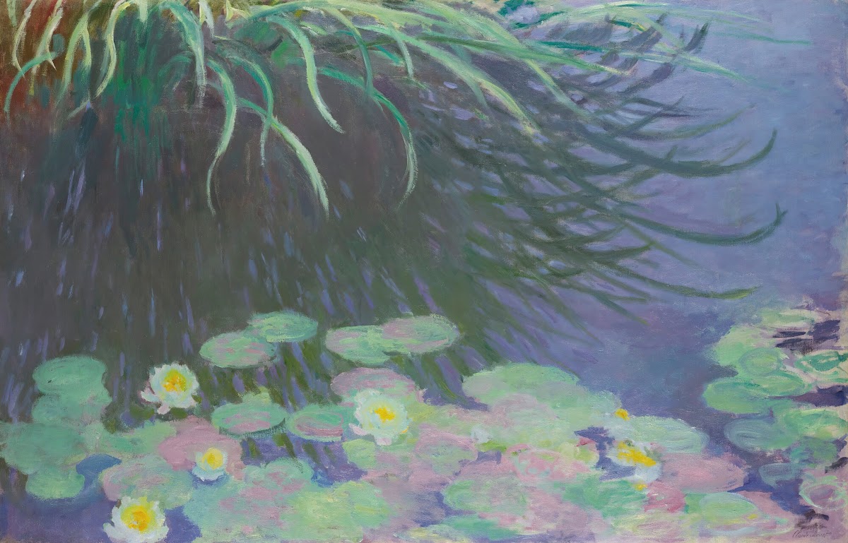 Nymphéas Avec Reflets De Hautes Herbes 1914 17