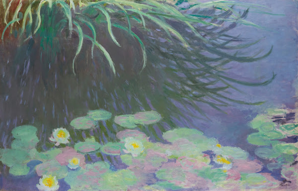Nymphéas Avec Reflets De Hautes Herbes 1914 17