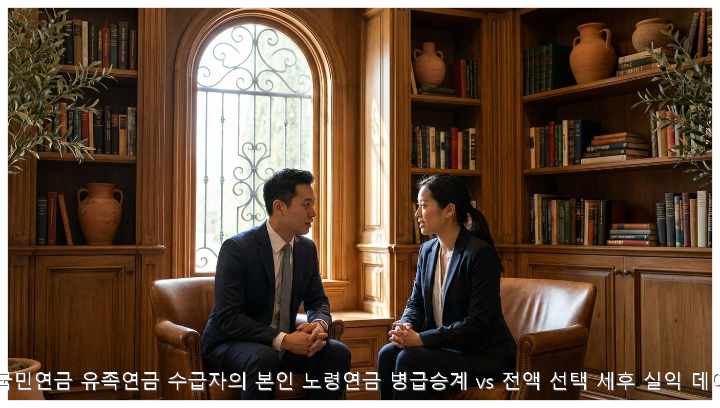 2026 유족연금 vs 노령연금 실익 분석 핵심 안내 및 분석 인포그래픽 (6)