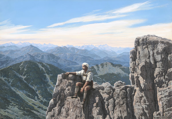 Der Künstler auf dem Plankenstein
