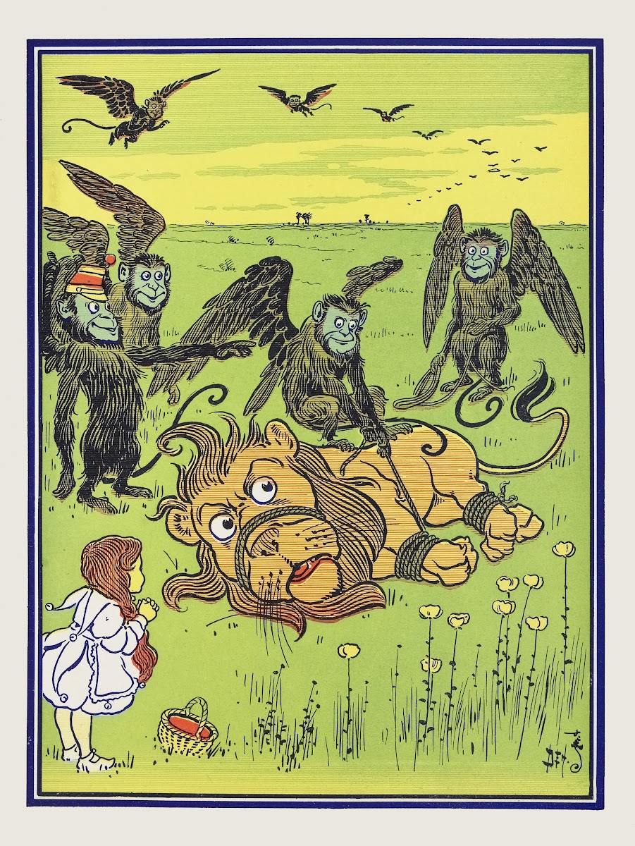 The Monkeys wound many coils about his body 1900