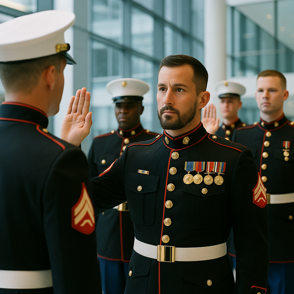 Johnny 'Joey' Jones Reenlists in US Marine Corps: A Testament to Commitment and Workforce Resilience
