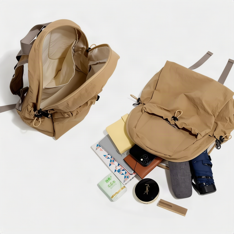 Travel backpack, nylon, waterproof, breathable
