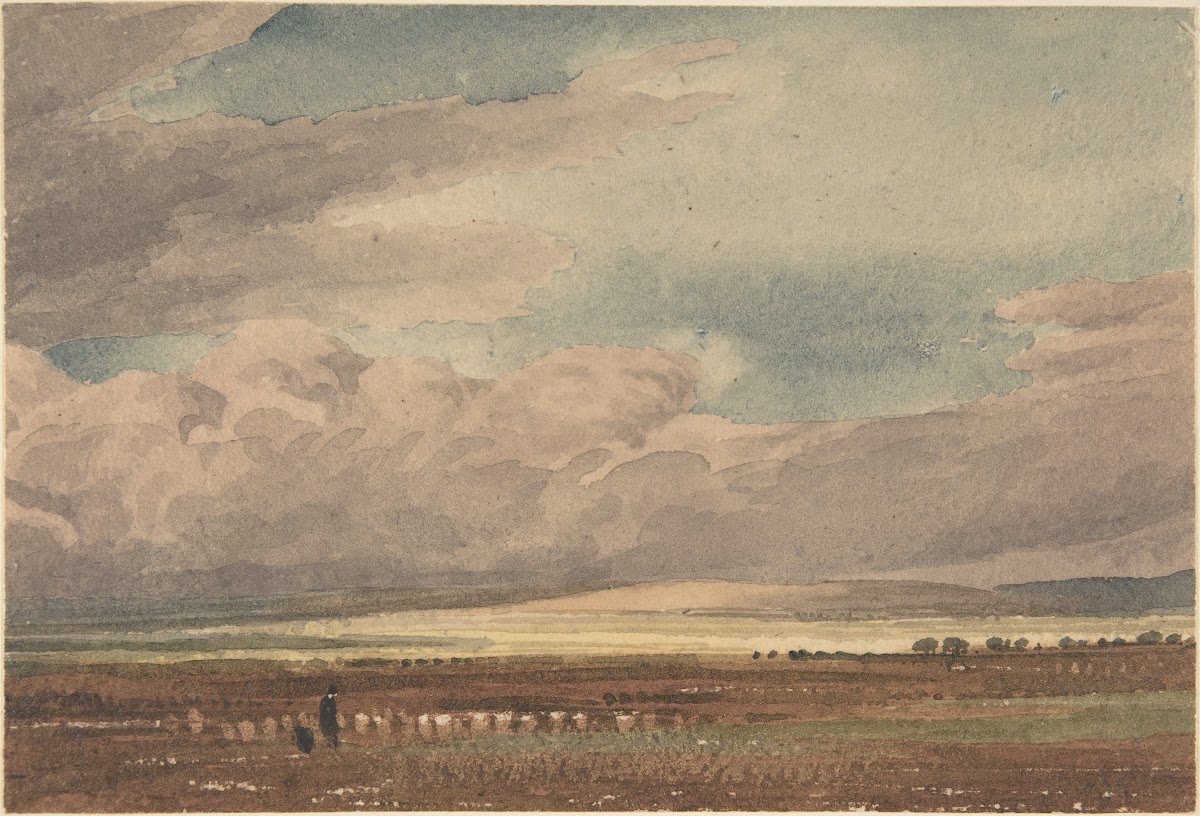 Salisbury Plain with Old Sarum in the Distance Wiltshire 181062