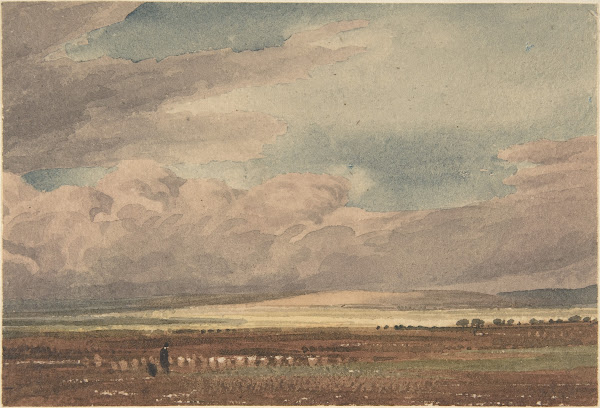 Salisbury Plain with Old Sarum in the Distance Wiltshire 181062