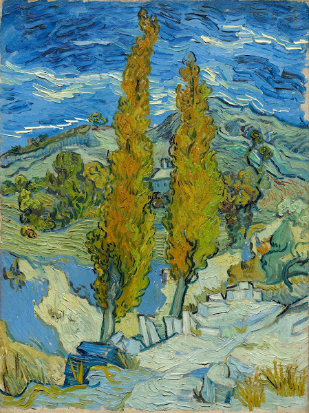 Two Poplars in the Alpilles near Saint Rémy 1889