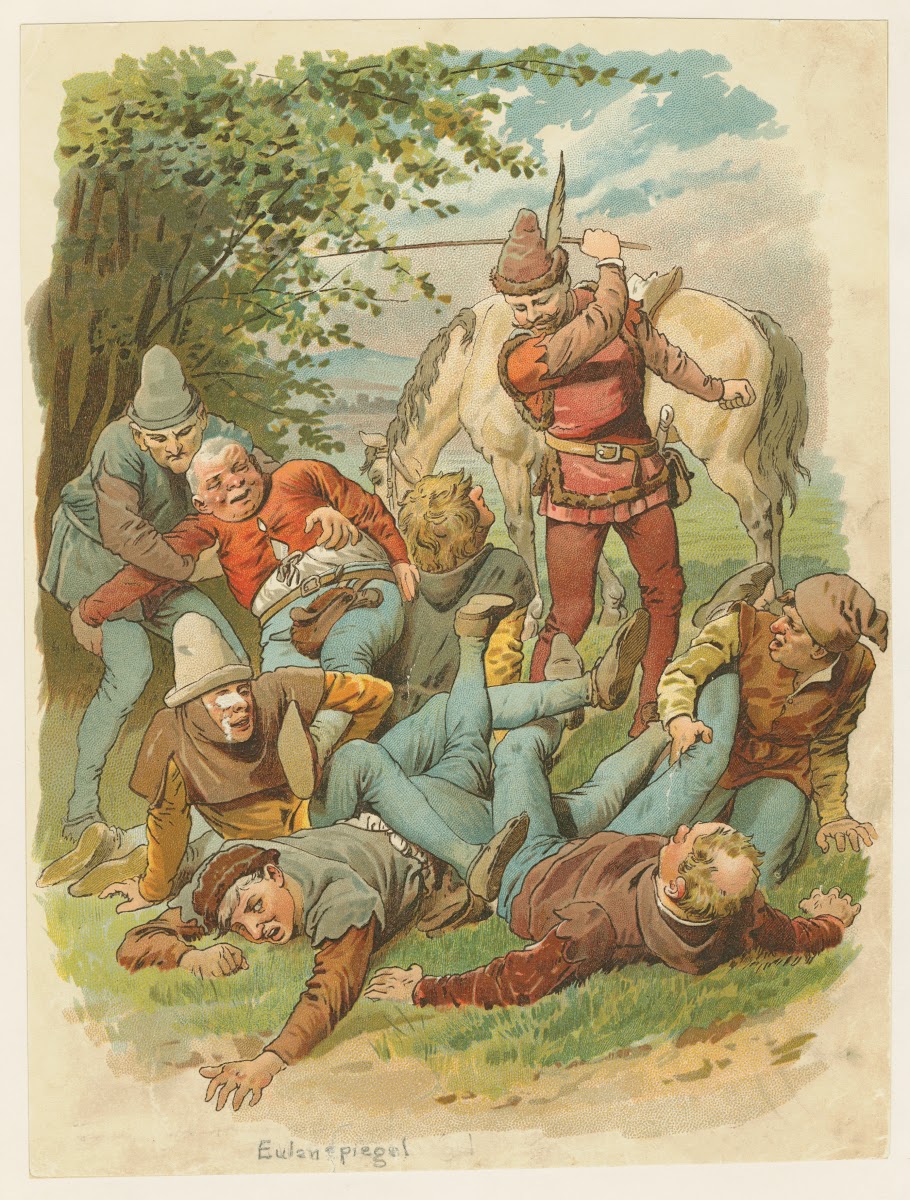 Eulenspiegel in a fracas 1904