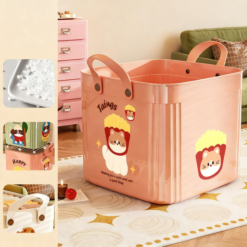 PP plastic storage box, flat