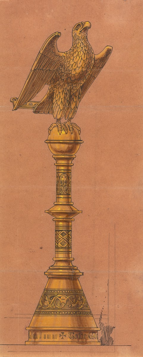 Design executed for Jones and Willis metal and wood workers and church furniture