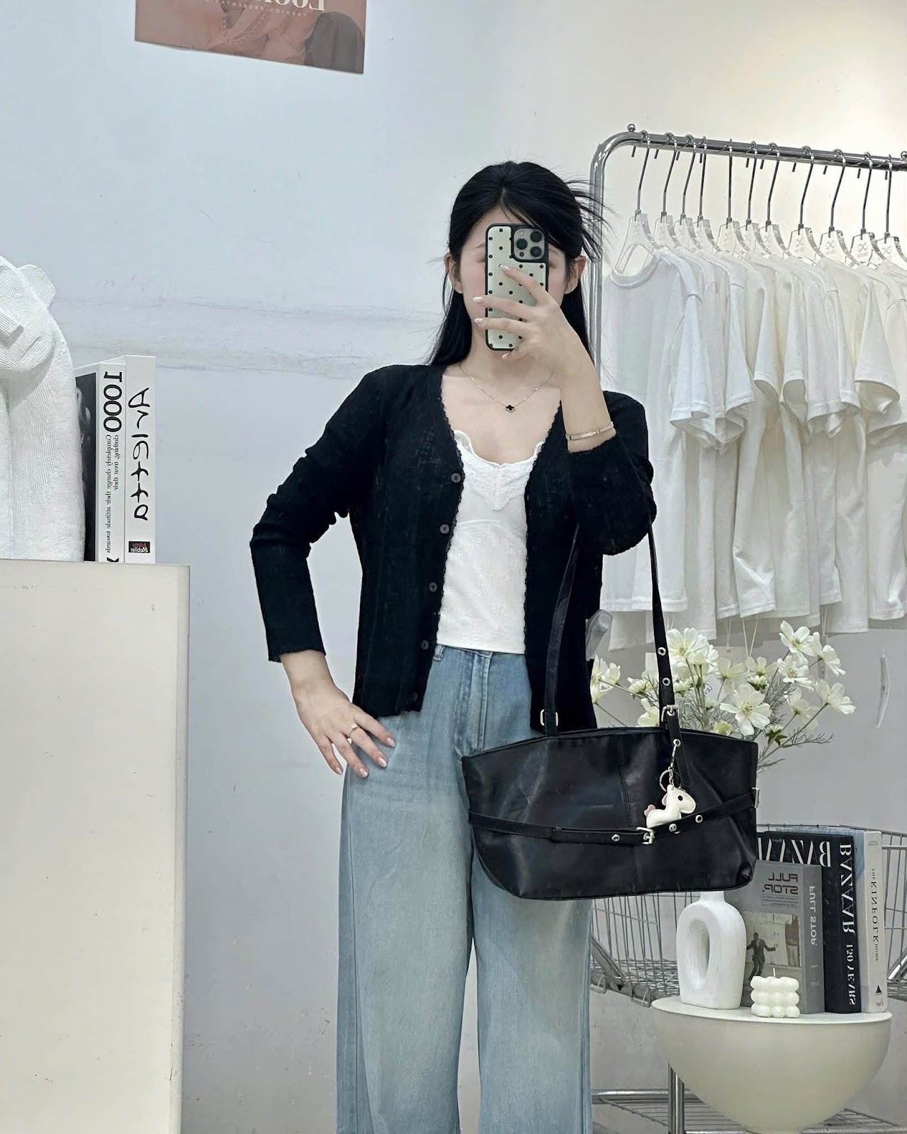 Áo khoác len cổ V viền ren XONXEN SHOP 8073 – Image 6