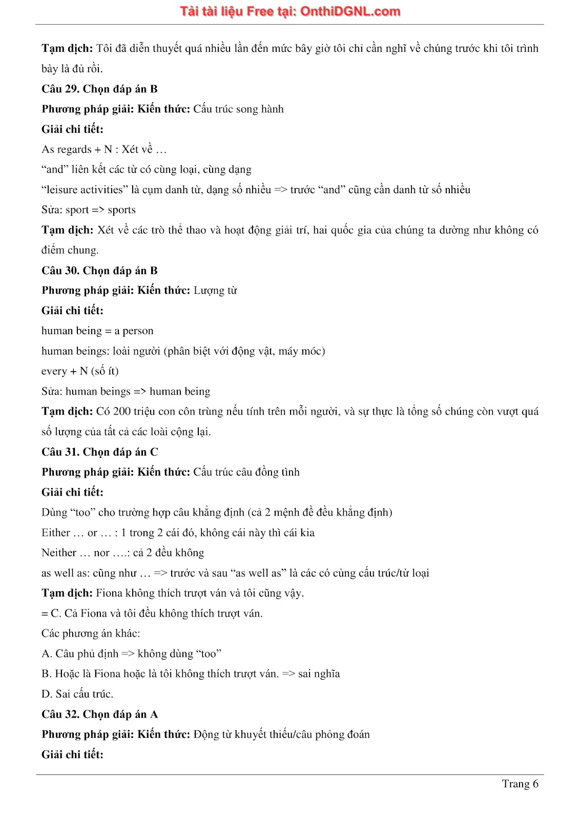 800 bài tập môn Tiếng Anh - Ôn thi ĐGNL ĐHQG TP HCM Phần 20