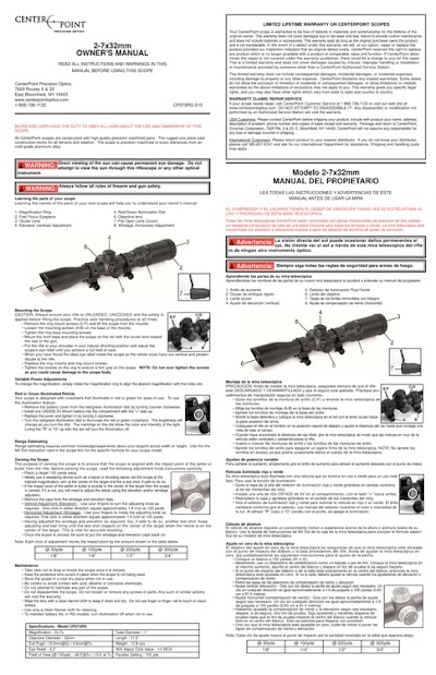 centerpoint 2-7x32mm