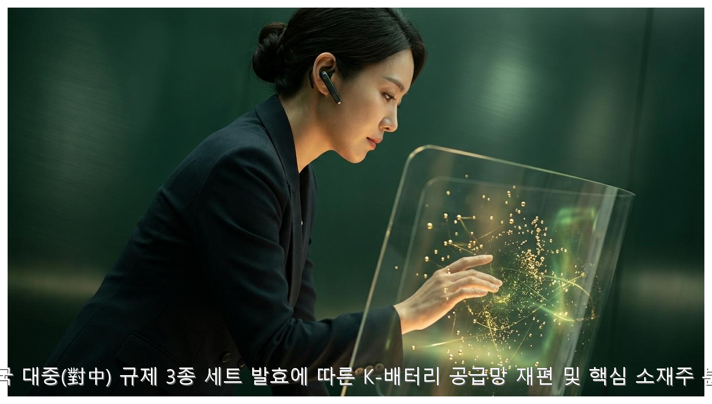 2026년 미국 대중(對中) 규제 3종 세트 발효에 따른 K-배터리 공급망 재편 및 핵심 소재주 분석 리포트 핵심 안내 및 분석 인포그래픽 (6)