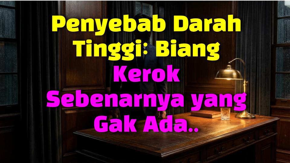 Penyebab Darah Tinggi: Biang Kerok Sebenarnya yang Gak Ada yang Bilang!