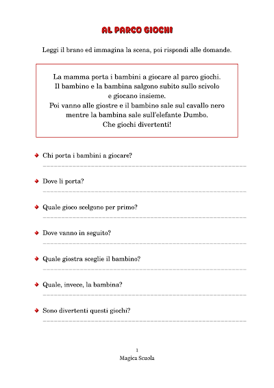Anteprima della prima pagina: Al parco giochi