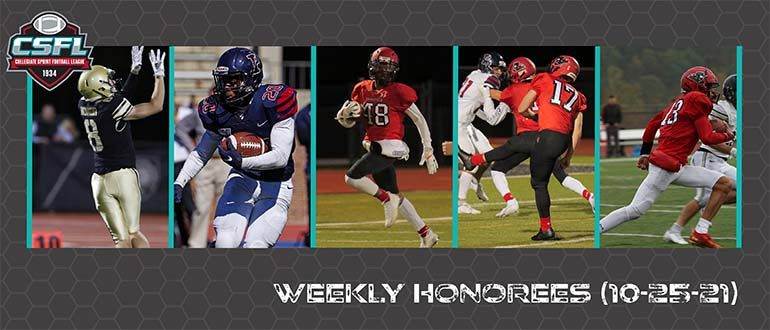 CSFL Week #6 Honorees