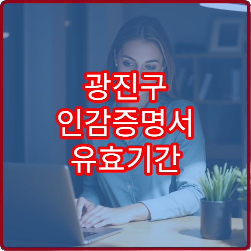 광진구 인감증명서 유효기간 얼마나 되나요?