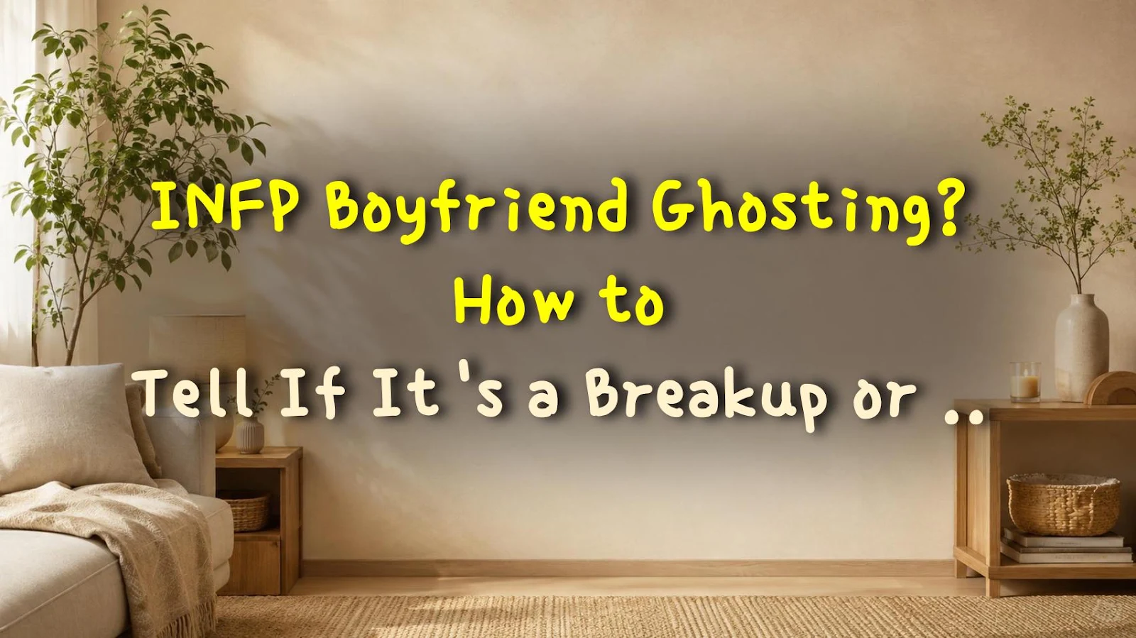 INFP Boyfriend Ghosting? How to Tell If It's a Breakup or Fixable