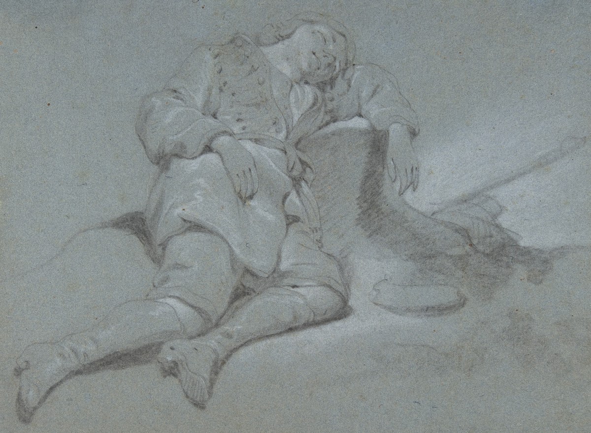 A Sleeping Shepherd Boy 17th century