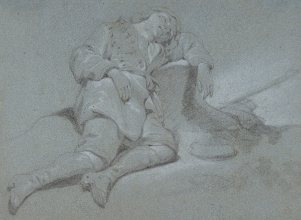 A Sleeping Shepherd Boy 17th century