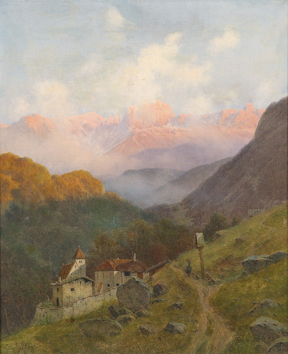 Blick auf den Rosengarten