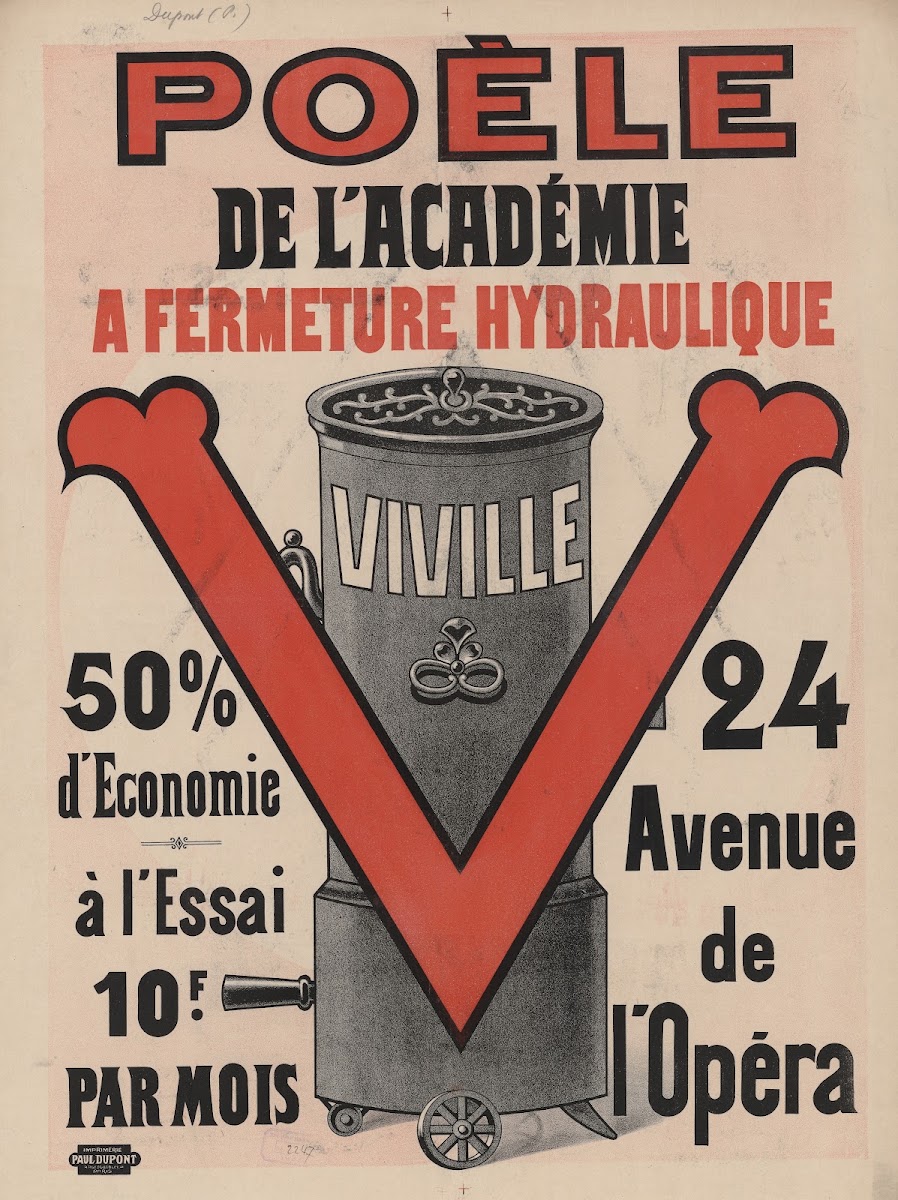 Poèle de lacadémie à fermeture hydraulique Viville 24 avenue de lopéra Paris 190