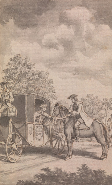 An Illustration to the Newgate Calendar Raby Finding a Womans Ring Difficult to