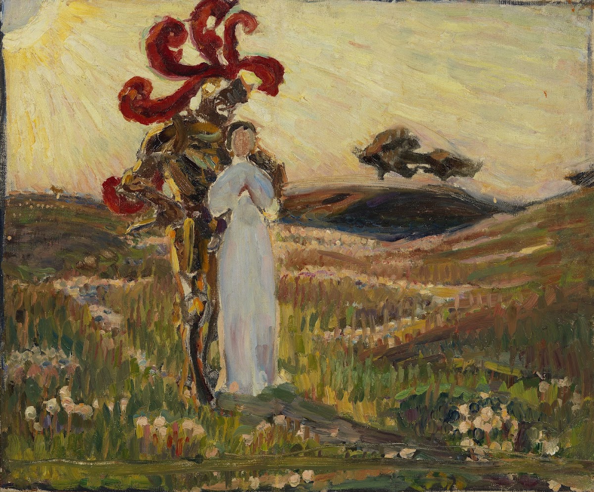 Sketch for The Knight and the Maid 1894