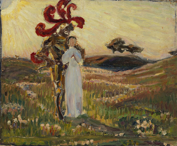 Sketch for The Knight and the Maid 1894