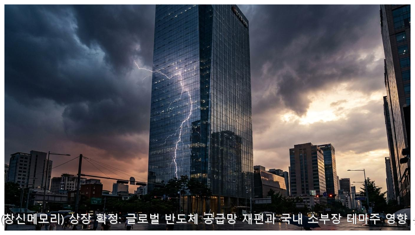 중국 CXMT(창신메모리) 상장 확정: 글로벌 반도체 공급망 재편과 국내 소부장 테마주 영향 분석 가이드 핵심 안내 및 분석 인포그래픽 (8)