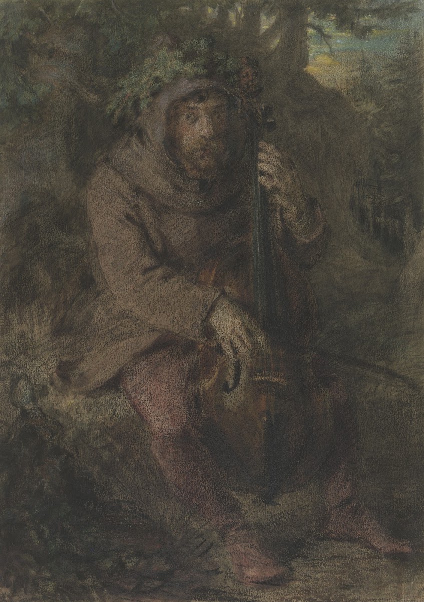 Gnom in Waldesdichte das Cello spielend 1859