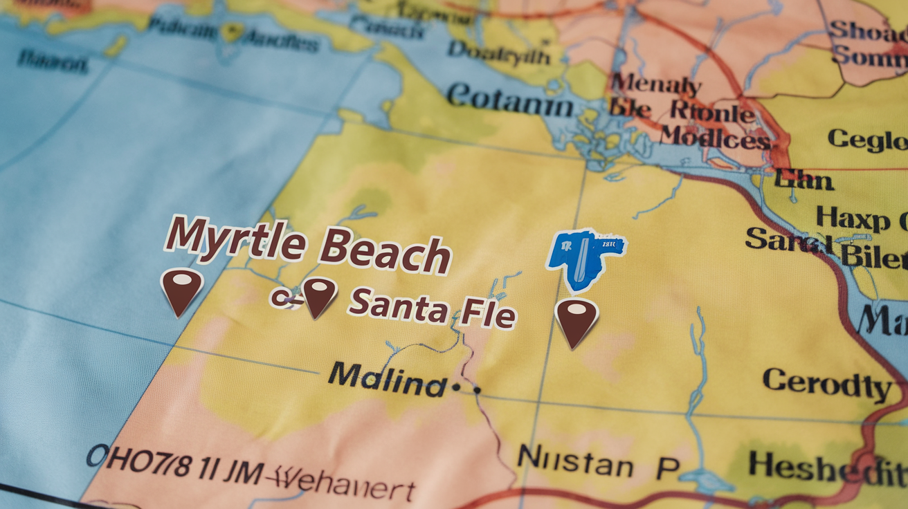 How Many Hours from Myrtle Beach to Santa Fe
