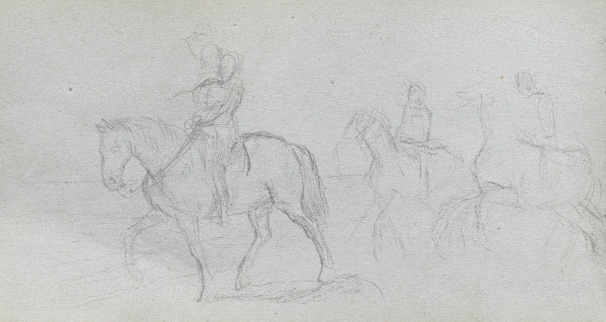 Figures on Horseback 1860s