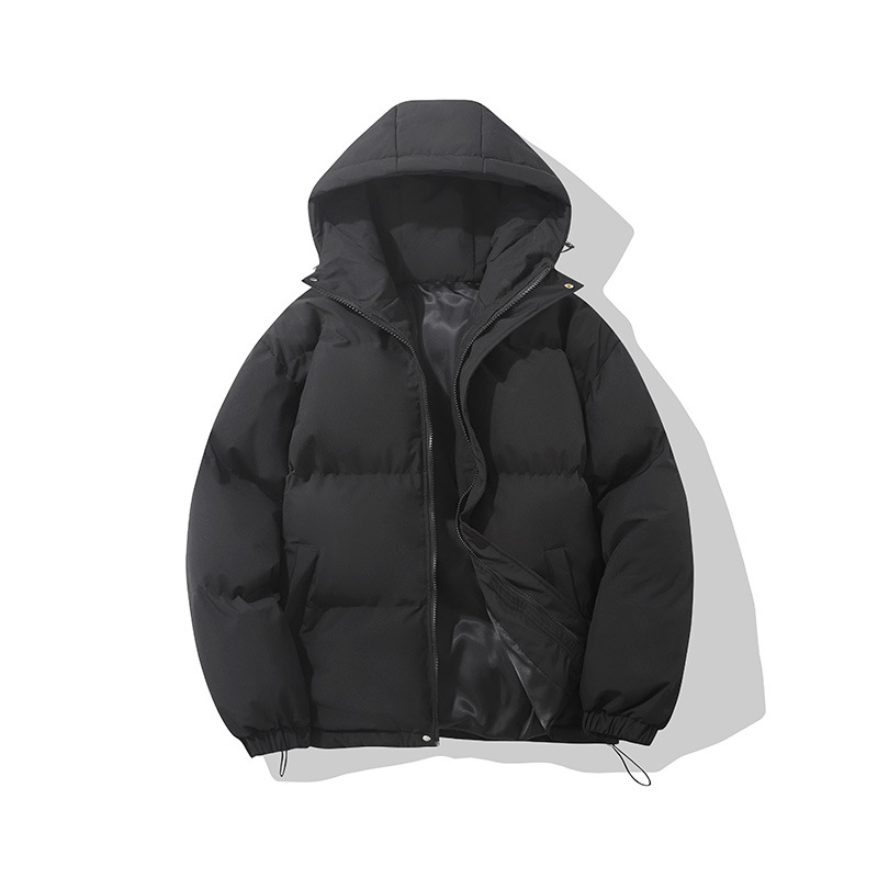 Men's padded jacket with hood, insulated, windproof